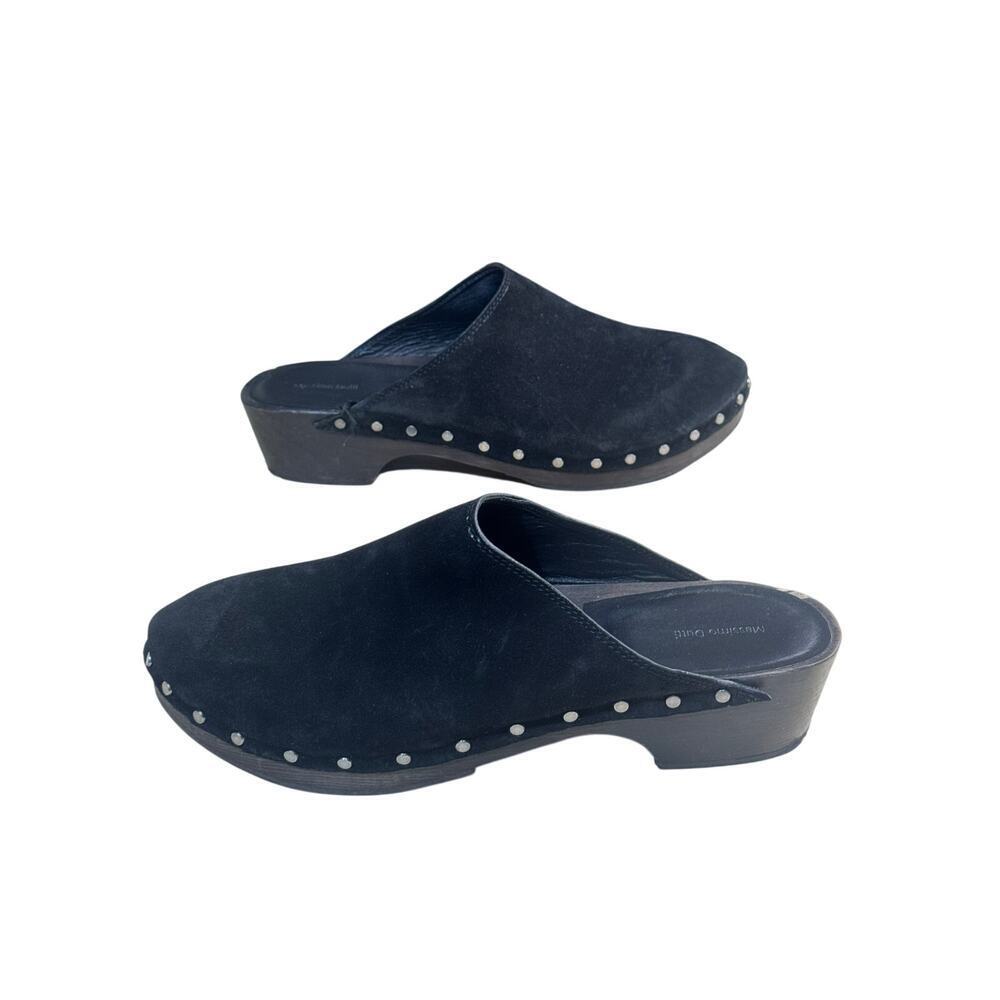 Massimon Dutti wooden and suede clog size 42 euro